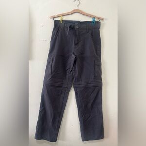 Prana Men's Dark Gray Zip Off Cargo Pants